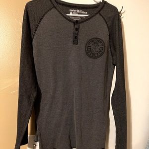 Hurley waffle long sleeve! Buckle!! Size L